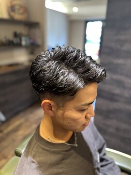 エクファフォーメン(EX-FA FOR MEN) サーフカール/スパイキーショート/ブルーブラック/瀬田