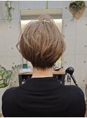50代/白髪ぼかし×レイヤーカット