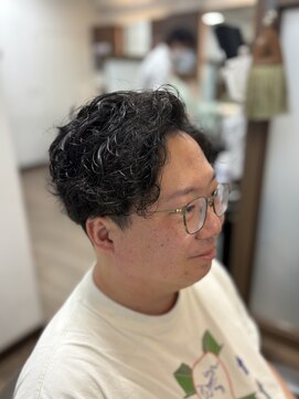 ケースタイルヘアスタジオ 虎ノ門店(K-STYLE HAIR STUDIO) 無造作パーマ<理容室>虎ノ門赤坂メンズ