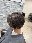 ショート/ハイライト/髪質改善カラー/艶カラー/伏見桃山