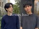 リミックスヘアー(Remix hair)の写真/フェザーパーマと眉毛でこなれ感を演出！ニュアンスパーマやシャドウパーマで毎朝のスタイリングが楽に★