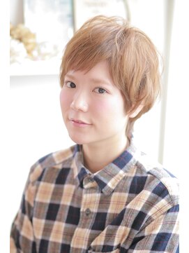 ヘアアンドメイク エジェリ(hair&make egerie) 大人可愛いベージュマッシュショート インナーカラー 恵比寿