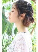 自然派ショート×ねじねじアレンジ