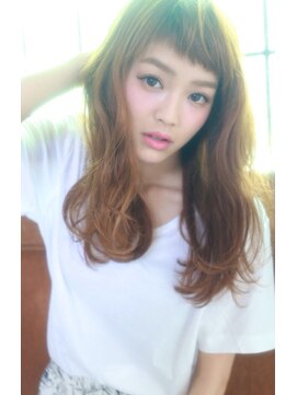 テイラー(Taylor) [Taylor] ]ベビーバングxオレンジブラウン