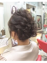 結婚式　hair arrange