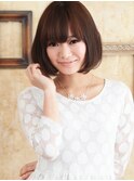 丸みのあるナチュラルオススメショートボブ!!
