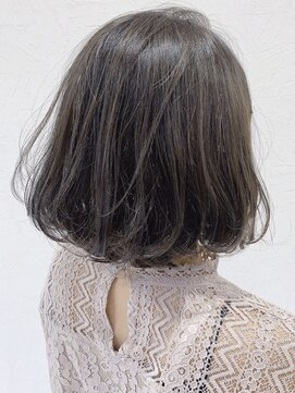 ジェービーヘア 稲毛(jb hair) 肩上ボブ×ダークブルージュ 【稲毛】