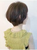 大人ショート☆似合わせカット/小顔カット/レイヤー/丸みボブ