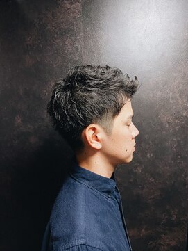 プレミアムバーバー 原宿店(PREMIUM BARBER produce by HIRO GINZA) アップバング×ツーブロック