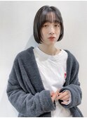 ブラウンミニボブ_チェリーブラウンフェミニンロング_9034