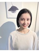【FUDGE】平行ラインボブ　クールブラック☆