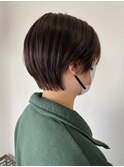 丸みショート/耳掛けショート
