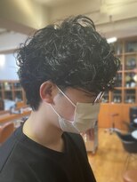 オーガニックマインド 坂戸 鶴ヶ島(organic+mind)&nbsp;20代30代簡単スタイリングメンズパーマニュアンスパーマくせ毛風