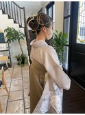 和装アップ×水引き
