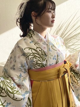 ヘアサロン コレハ(hair salon CoReha) 【袴着付け×ポニーテール】ウサミ