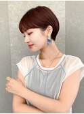 ショート×顔周り×前髪×シルキーベージュ×グレージュカラー