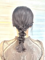 エルバイラビス 大宮(elu by lovis)&nbsp;《ゆい》結婚式ヘア/編みおろしヘア/前髪パーマ