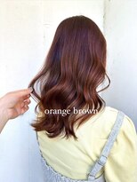 ジュエ ヘアー デザイン(Jue hair design)&nbsp;秋感 こっくりオレンジブラウンカラー