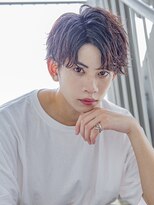 アイヴィー(IVY)&nbsp;小久保Style☆ハイライトアッシュブラックマッシュパーマウルフ