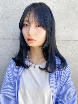 ノラジャーニー(NORA Journey) 【佐藤諒】シースルーバング顔周りレイヤー顔周りウルフブルー