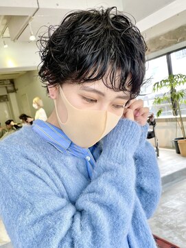 スー(suu) 大人かわいい黒髪パーママッシュショートパーマボブ黒髪ショート