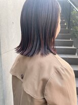 レジュアル(RESSUAL) アンブレラカラーこなれミディイメチェンウェーブパーマ前髪