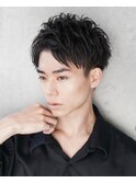 モテる黒髪ネープレスショート束感モテ髪ワックスなしマッシュ