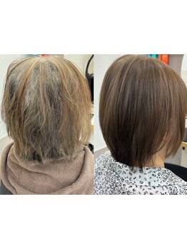 大人の女性からも大人気◎落ち着いた店内で最上級の髪質改善を【髪質改善/縮毛矯正】