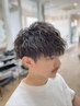 大学生春特価★【men's波巻きツイスパmix】デザインパーマ＋カット
