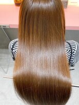 メルティカラーフェミニンロング似合わせカット髪質改善縮毛矯正