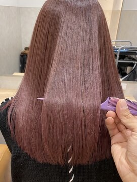 サロウィン 那覇店(SALOWIN) ピンク髪質改善トリートメントチェリーレッドワインレッド