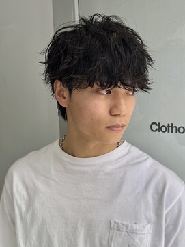 クロト(Clotho) 波巻き/スパイラルパーマツイストスパイラルメンズカットウルフ