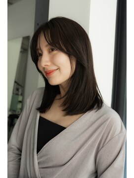 ロウ 銀座(RAW) ロブ　切りっぱなし　白髪染め　髪質改善　銀座