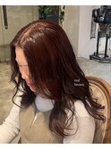 柔らかいred brown color！