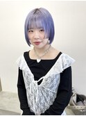 【soso 伊勢田】ミニボブ/ラベンダー/ブリーチカラー/横浜