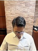 フェードカット 七三分け <理容室>