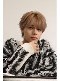 メンズヘアナチュラルフェザーシースルーショートウルフ