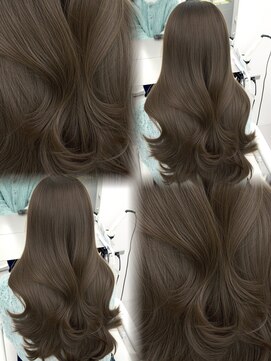 アマトウキョウスマートサロン(AMA TOKYO×Smart Salon) 韓国ヘア　透明感カラー　オリーブ