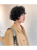 ショートレイヤー/パーマ/どらい