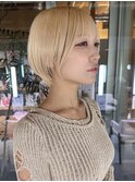 ハイトーンショート/コンパクトショート/ぱっつん前髪