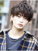 【ルーズウルフ×MIXパーマ】メンズショートウルフ