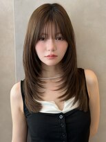 オムニス 表参道(Omnis)&nbsp;大人可愛い美髪レイヤーカットワンカール小顔顔まわりレイヤー