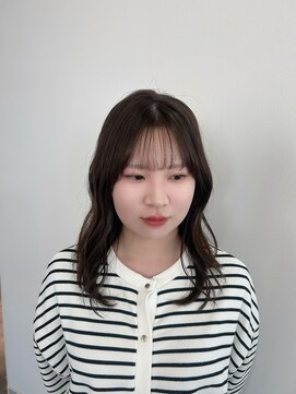 ラーム 福岡香椎店(rame) レイヤーカット、ヘーゼルベージュ