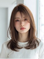 ダル 渋谷/表参道(DAL.) ツーウェイバング/ミディアムレイヤー/ハッシュカット/前髪あり