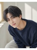 韓国マッシュセンターパートダウンパーマニュアンスパーマウルフ