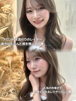 ラビス クローバー(Lovis clover)&nbsp;透明感カラー/レイヤーカット/ブリーチなしダブルカラー/熊谷