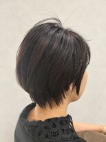 ケーズヘアー 津田沼SHORE店(K's Hair)&nbsp;直毛さんの丸みボブ/大人可愛い/暗髪透け感カラー/大人ボブ