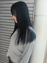 ロックス バイ マグ 松本(rocks BY MAG)&nbsp;ブリーチカラー大人かわいいブルーブラック韓国ヘア