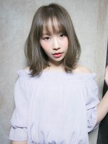 リリアン 表参道(relian)&nbsp;シースルーバング×グレージュカラー☆relian表参道☆