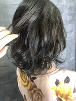 ヘアサロンエム 大宮東口(HAIR SALON M)&nbsp;デザインカラー/厚めバング/ローライト/スリークボブ